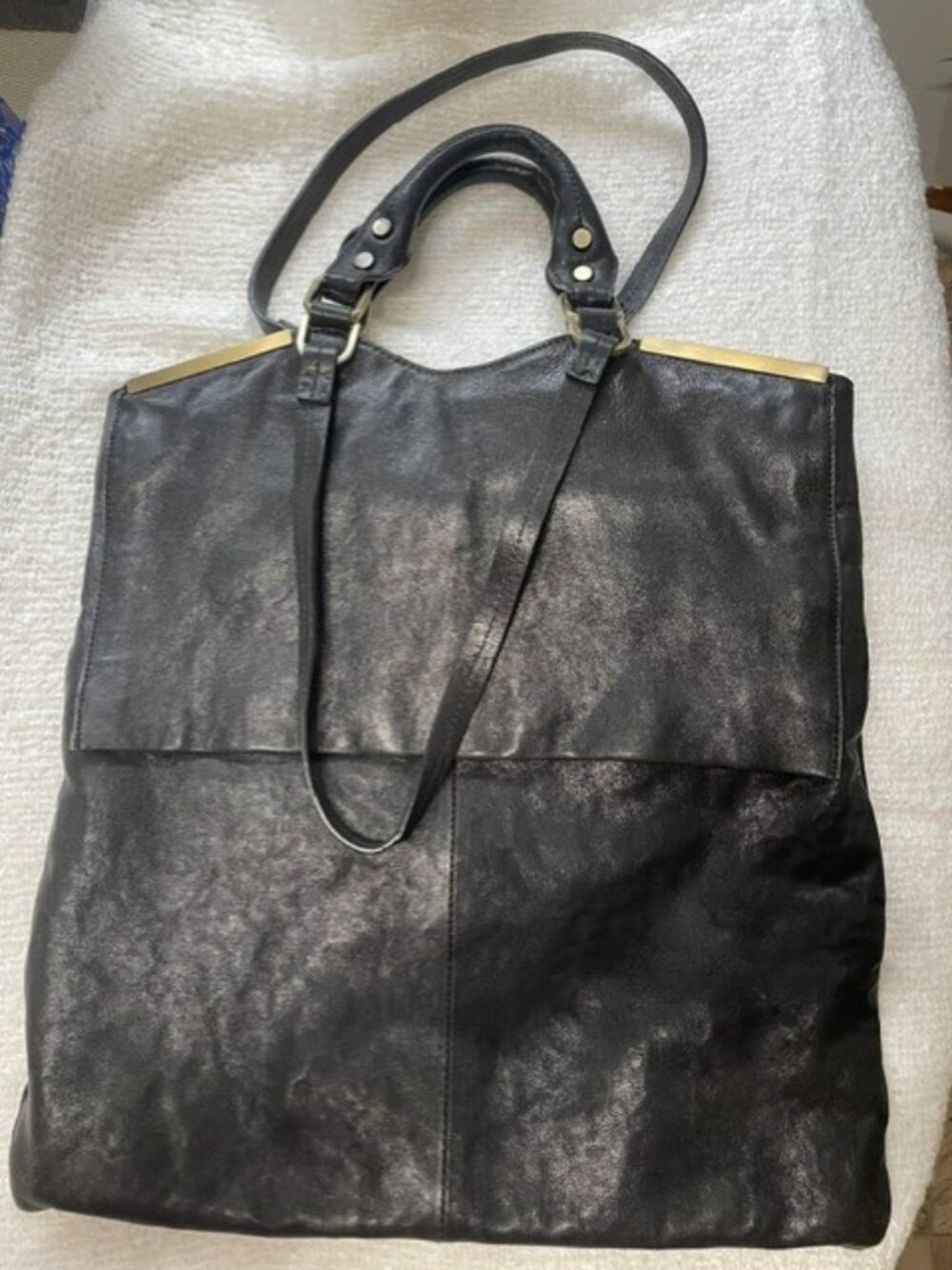 Kenneth Cole Black Leather Bag